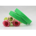 One Color Silicone Bracelet w/ Embossed Logo